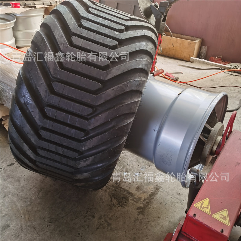 大批量出口甘蔗地用轮胎600/50-22.5可配钢圈可出口巴西