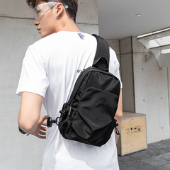 Casual men's chest bag, simple shoulder crossbody bag, multifunctional trendy brand crossbody bag, small bag, trendy messenger bag, men's bag