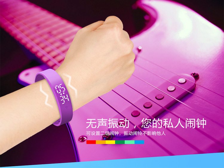 The V9 smart temperature-measuring wristband watch monitors body temperature all day long. When there is a fever, it vibrates intelligently and gives a stopwatch alarm Item Picture
