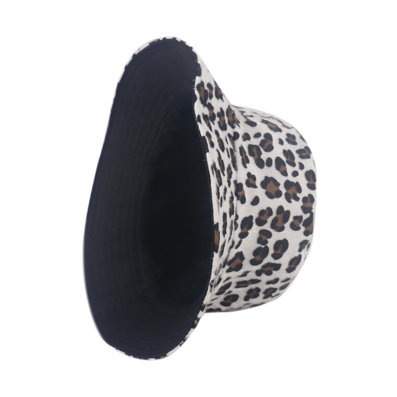 Unisex Vintage Style Cool Style Leopard Flat Eaves Bucket Hat display picture 5