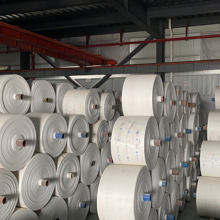 聚丙烯PP编织袋 白色pp编织袋半成品布卷 编织布卷筒布批发现货