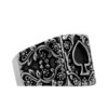 Men's ring hip-hop style stainless steel, accessory heart-shaped, European style