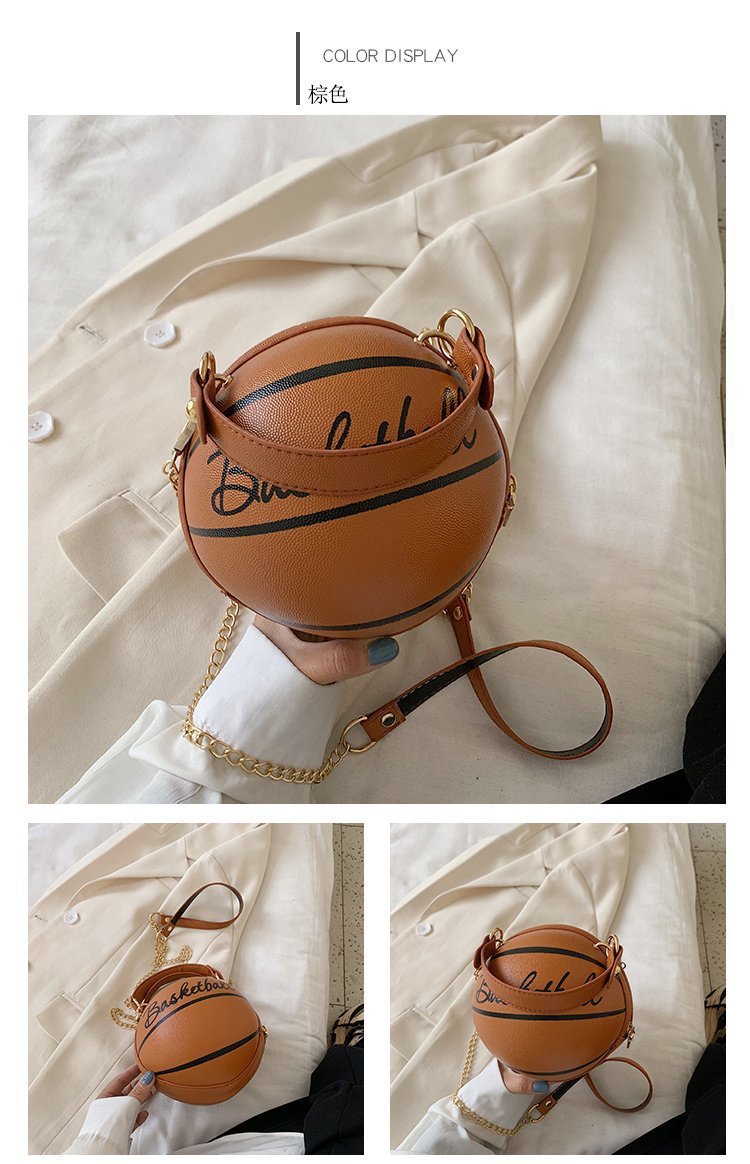 Mode Kreative Lustige Basketball Tragbare Umhängetasche display picture 55