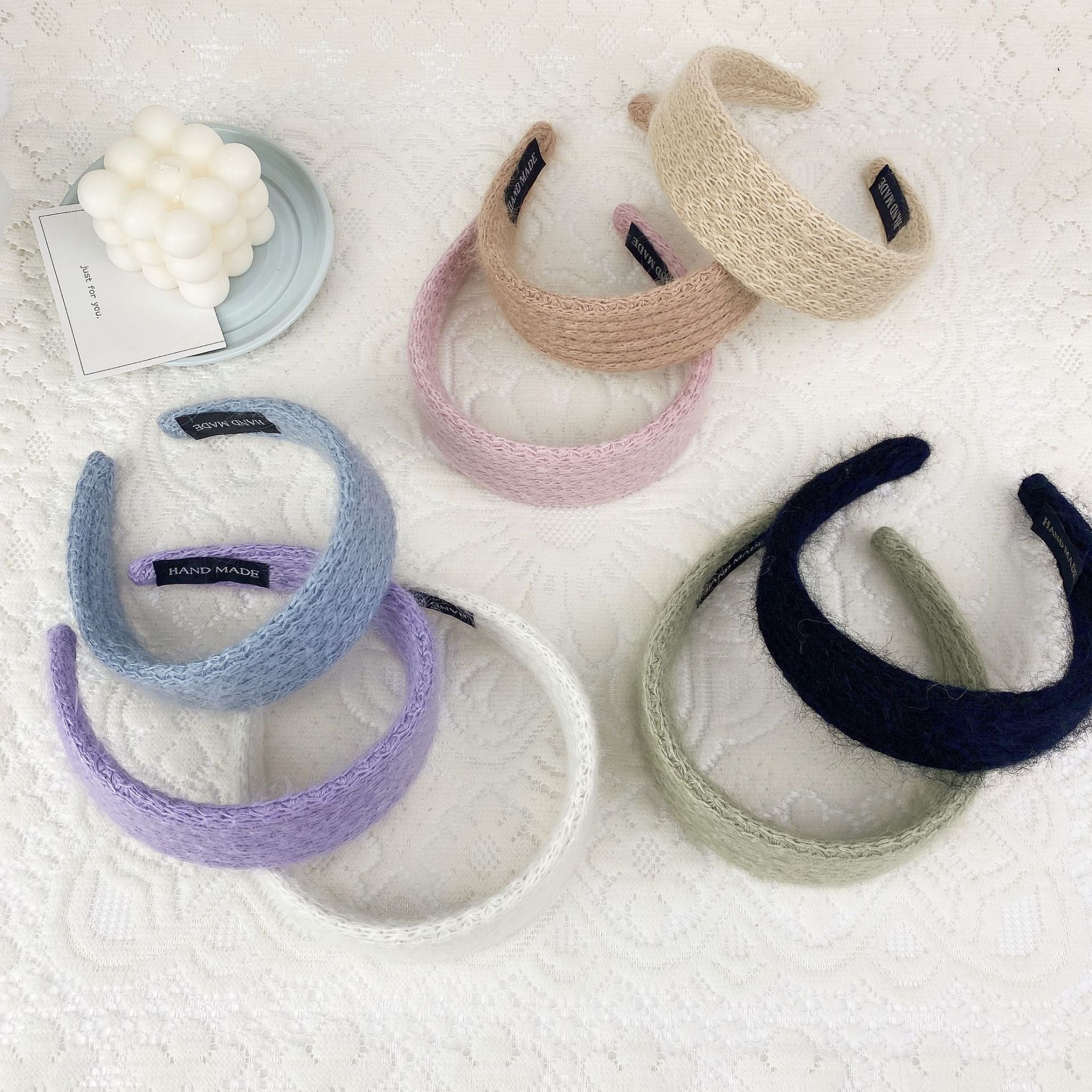 Korean Wool Knitting Headband display picture 1
