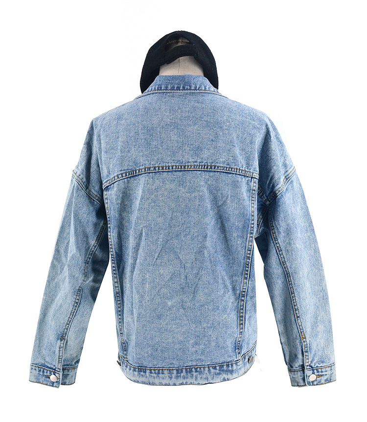 ripped short denim jacket  NSSY9133