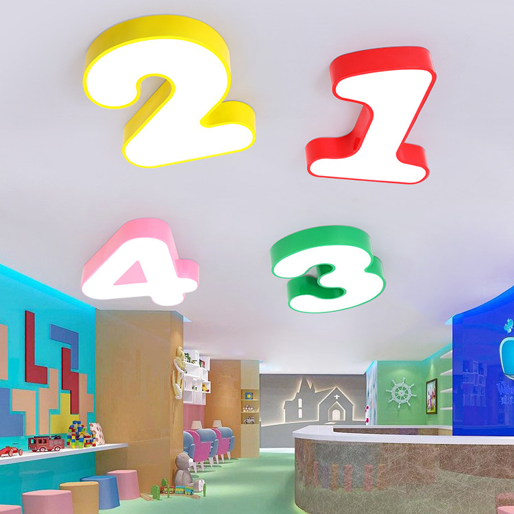 Zhongshan lamps and lanterns colour number Ceiling lamp Classroom kindergarten a chandelier bedroom children Room Cartoon Lighting wholesale