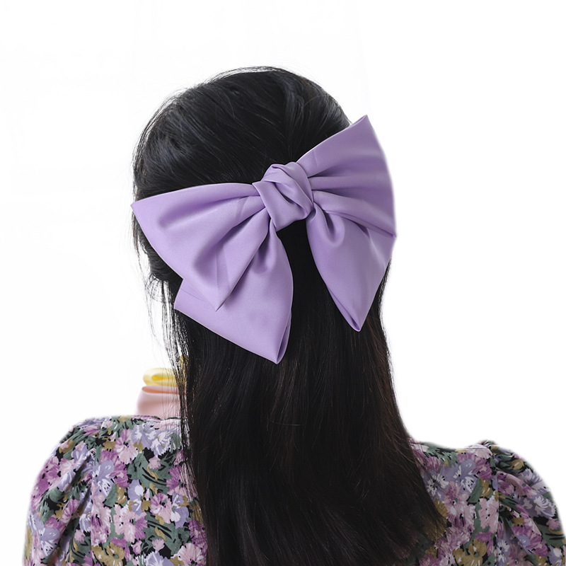 Elegant Simple Style Bow Knot Cloth Hair Clip 1 Piece display picture 3