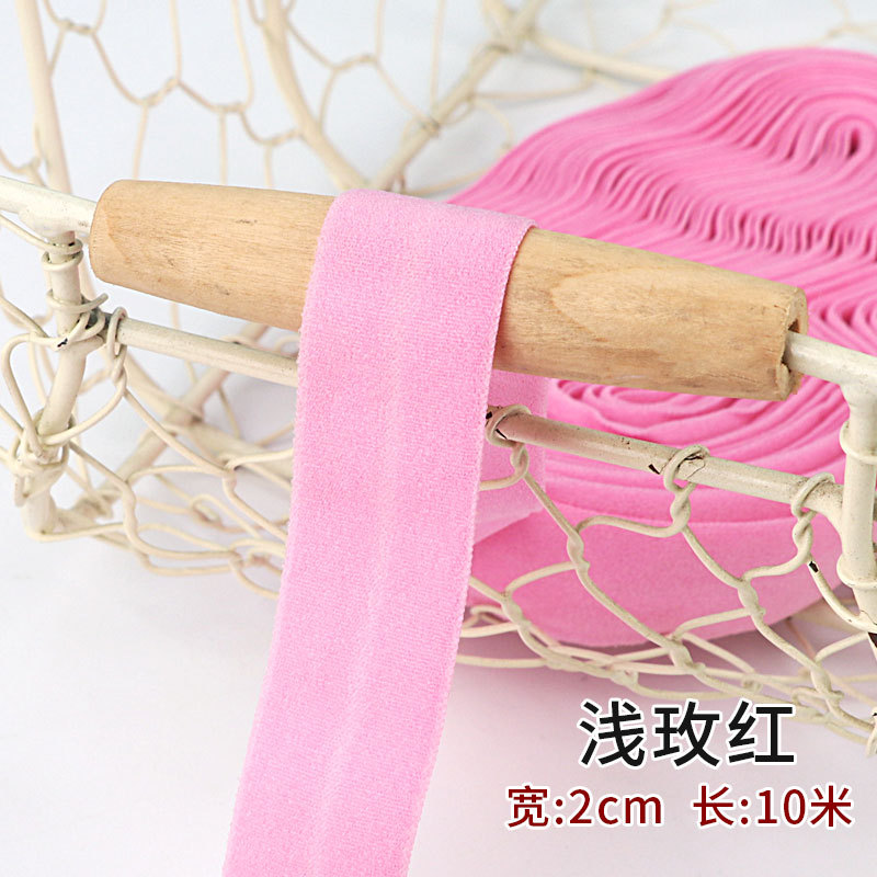 Tira de borde elástico de algodón accesorios de tela tira de borde de ropa de bebé cinta ropa interior banda elástica correa de tela plegable