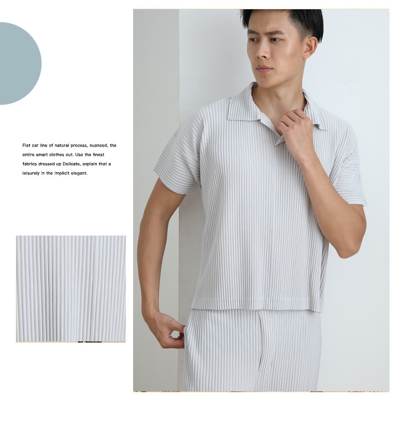 Title 4, Life Erkek Miyake Katlanmış Üstler Polo Tişört ...