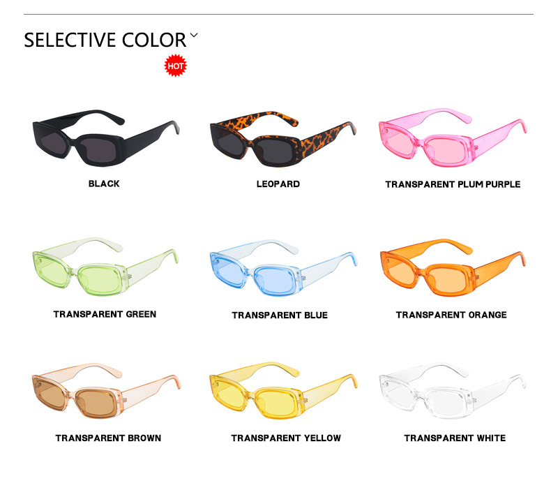 Candy Color New Hip-hop Style Retro Sunglasses display picture 4