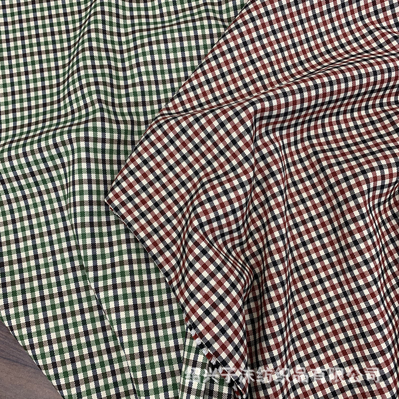 厂家供应 现货供应 西装面料 套装面料 格子布 格子面料