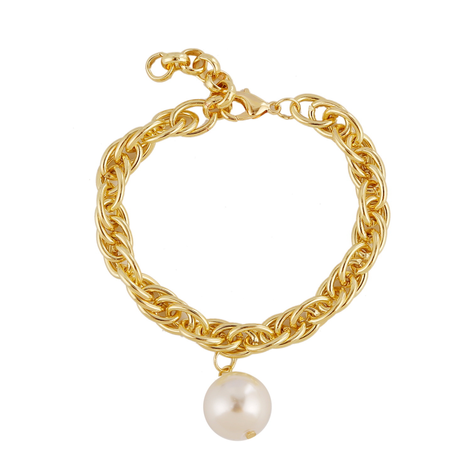 Handmade Natural Pearl Baroque Small Pearl Bracelet Gold-plated Simple Retro Significant Temperament Hand Jewelry Female Wild display picture 1