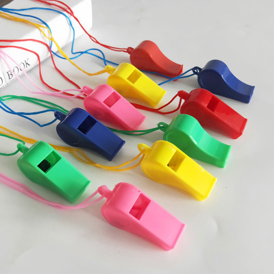 Silbato de fútbol con cuerda – para animar, árbitro, cordón, silbato animado para niños, venta al por mayor