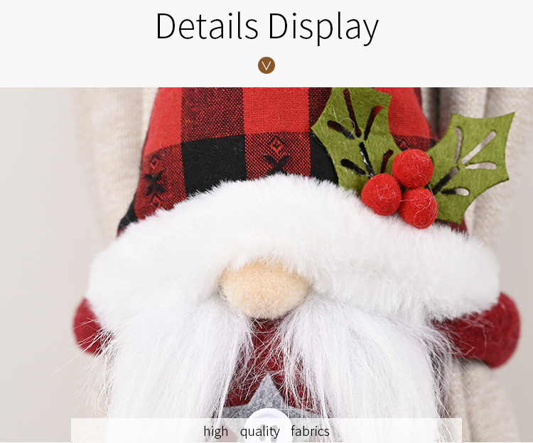 Christmas Forest Elderly Curtain Decorations display picture 4