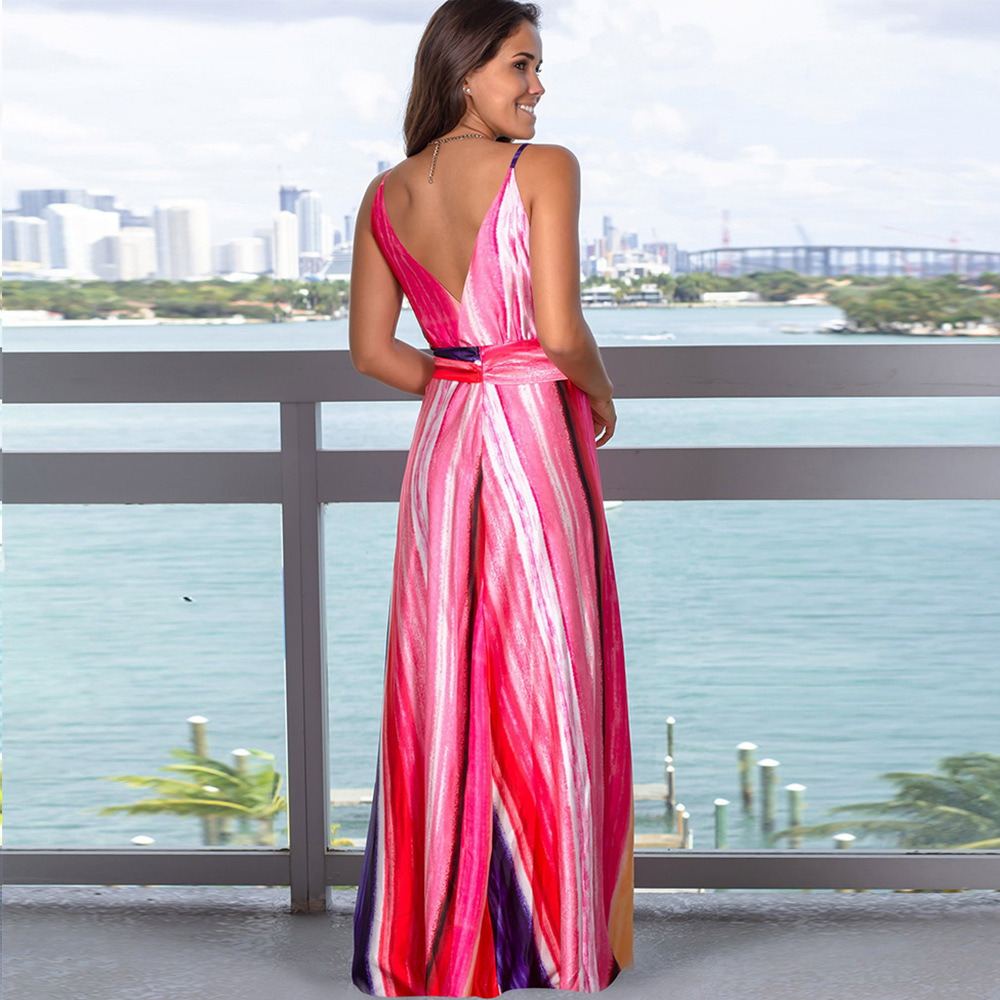 Sweet Commute Printing Printing Maxi Long Dress display picture 16