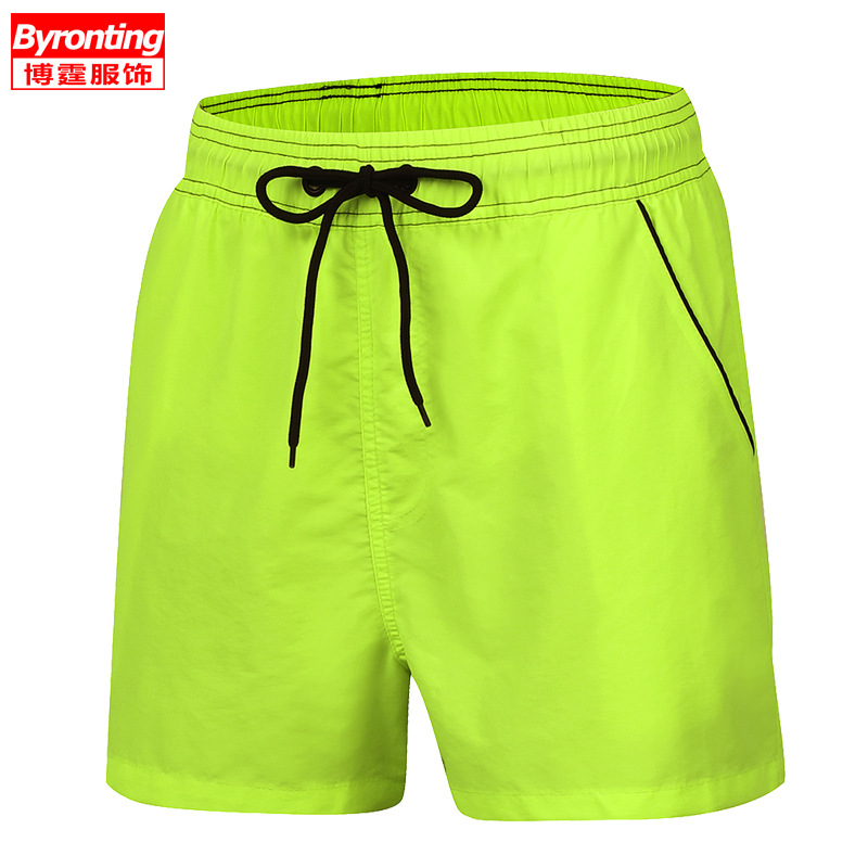 Cross-border men's swimming trunks color...