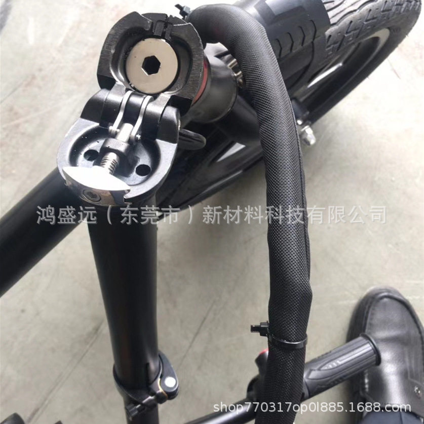 PET自卷式编织套管 电线电缆保护套管 电动车缠绕管折叠车裹线布