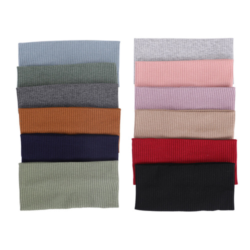 Oscar Nana Sports Sweatband Unisex Universal Absorbent Running Knit Wide Brim Headband Scarf Accessory Supply