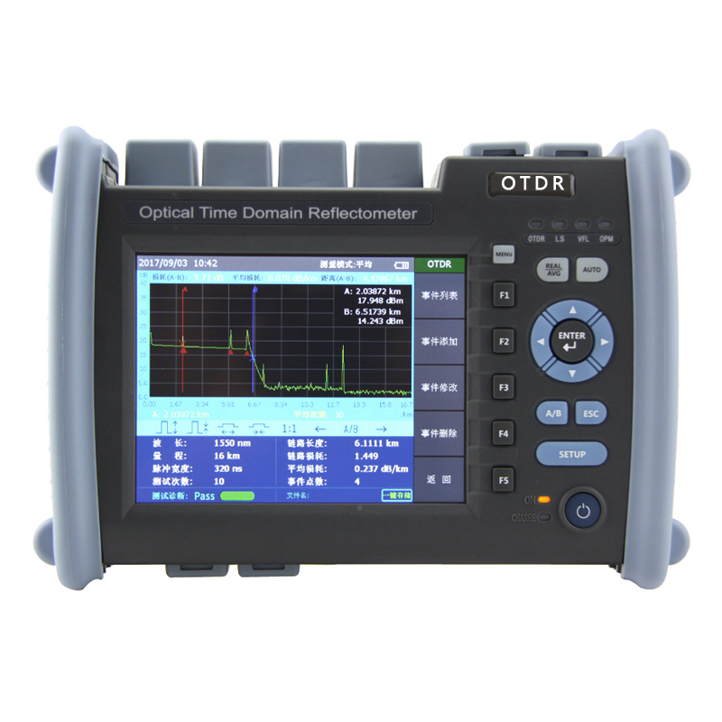 TX6000 switch between Chinese and English long distance OTDR