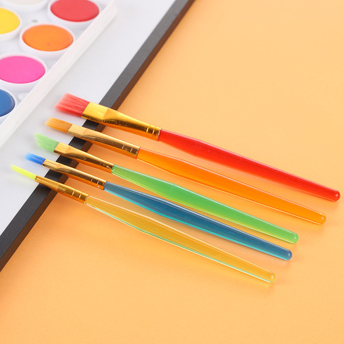 7pcs children's paintbrush combination set, graffiti painting pen, children's watercolor painting brush