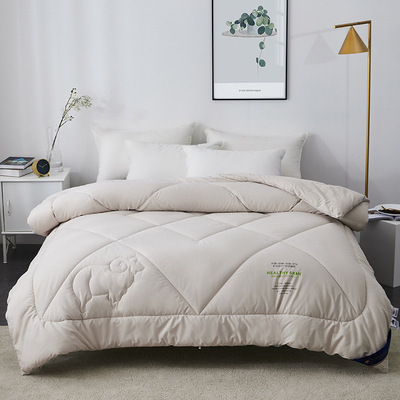 南通工廠全棉純棉澳毛加厚冬被被芯羊毛被子單雙人超柔糥棉暖冬被