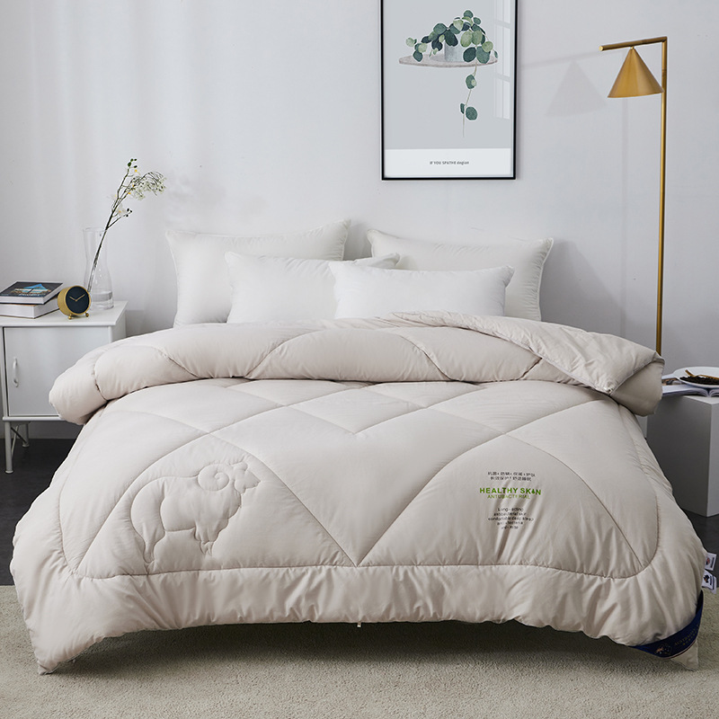 南通工廠全棉純棉澳毛加厚冬被被芯羊毛被子單雙人超柔糥棉暖冬被
