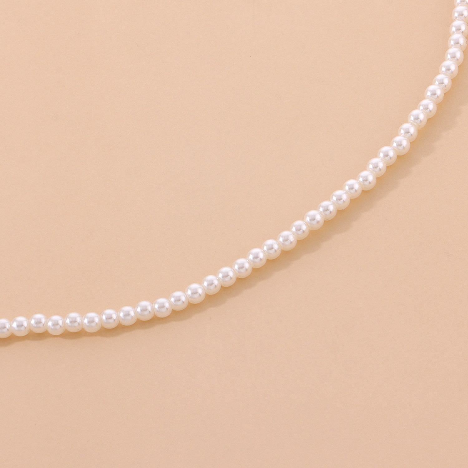 Fashion Geometric Mixed materials Pearl Necklace