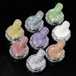 Cross-border specially for nail art Crystal broken diamond powder disco powder wool powder granulated sugar diamond powder 8-color Net red nails