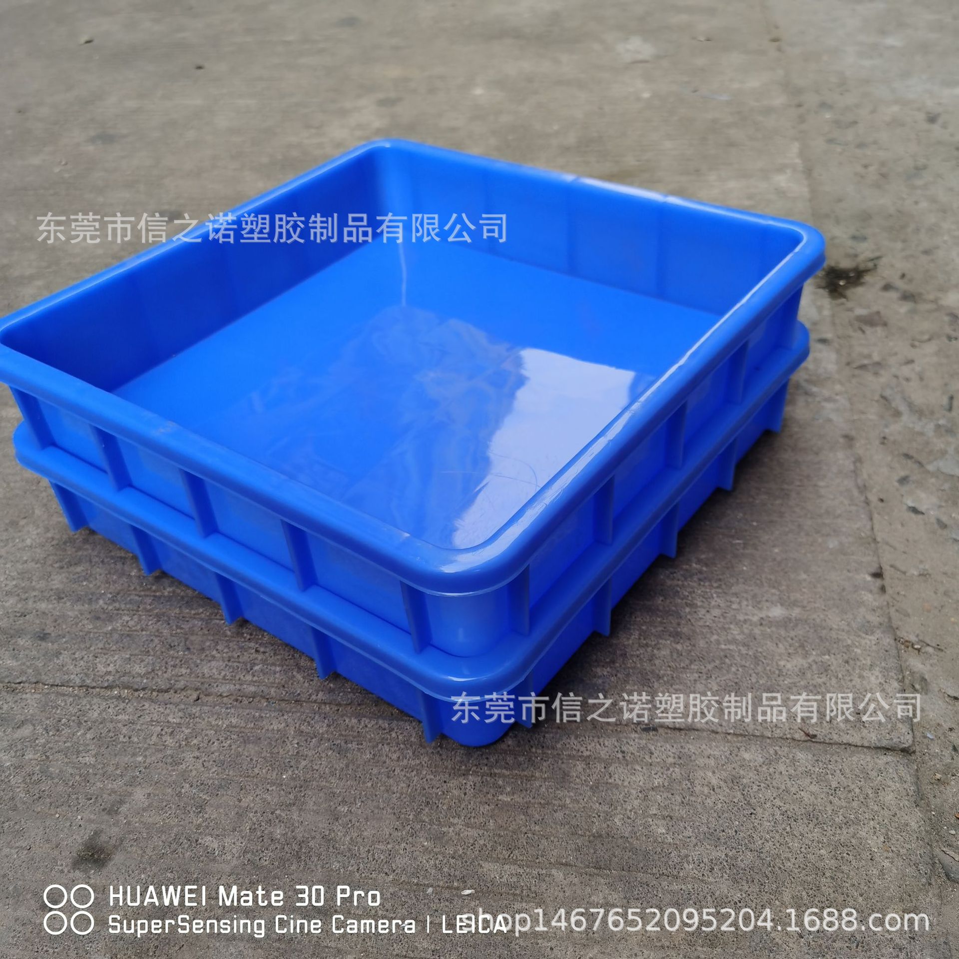 凤岗塘厦汕头塑料方盘 外径410*410*80mm塑胶托盘 北京塑料周转盘