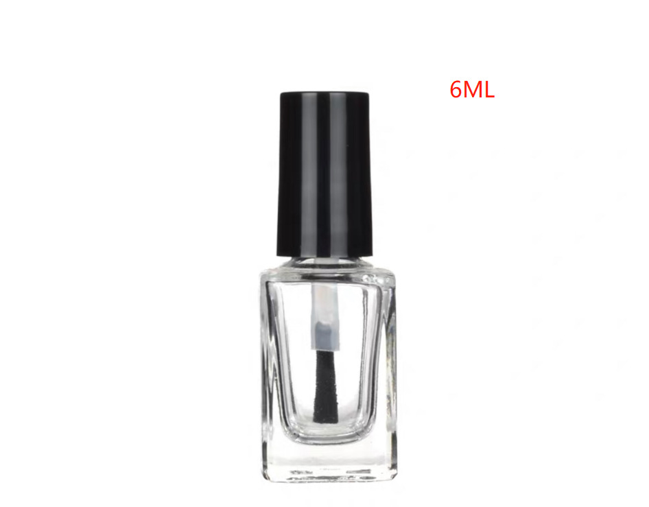 Botellas Vidrio para Esmalte 5–15 ml — Con Brocha (Transparente)