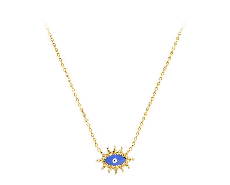 Retro  Devil's Eye  Pendant Necklace display picture 2