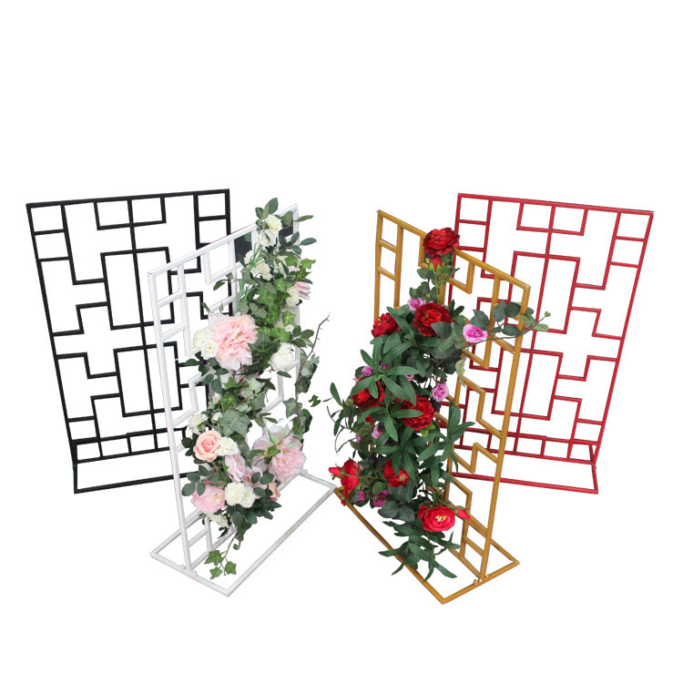 百界新款中式铁艺架子路引婚礼场地道具布置装饰婚庆用品T台装饰