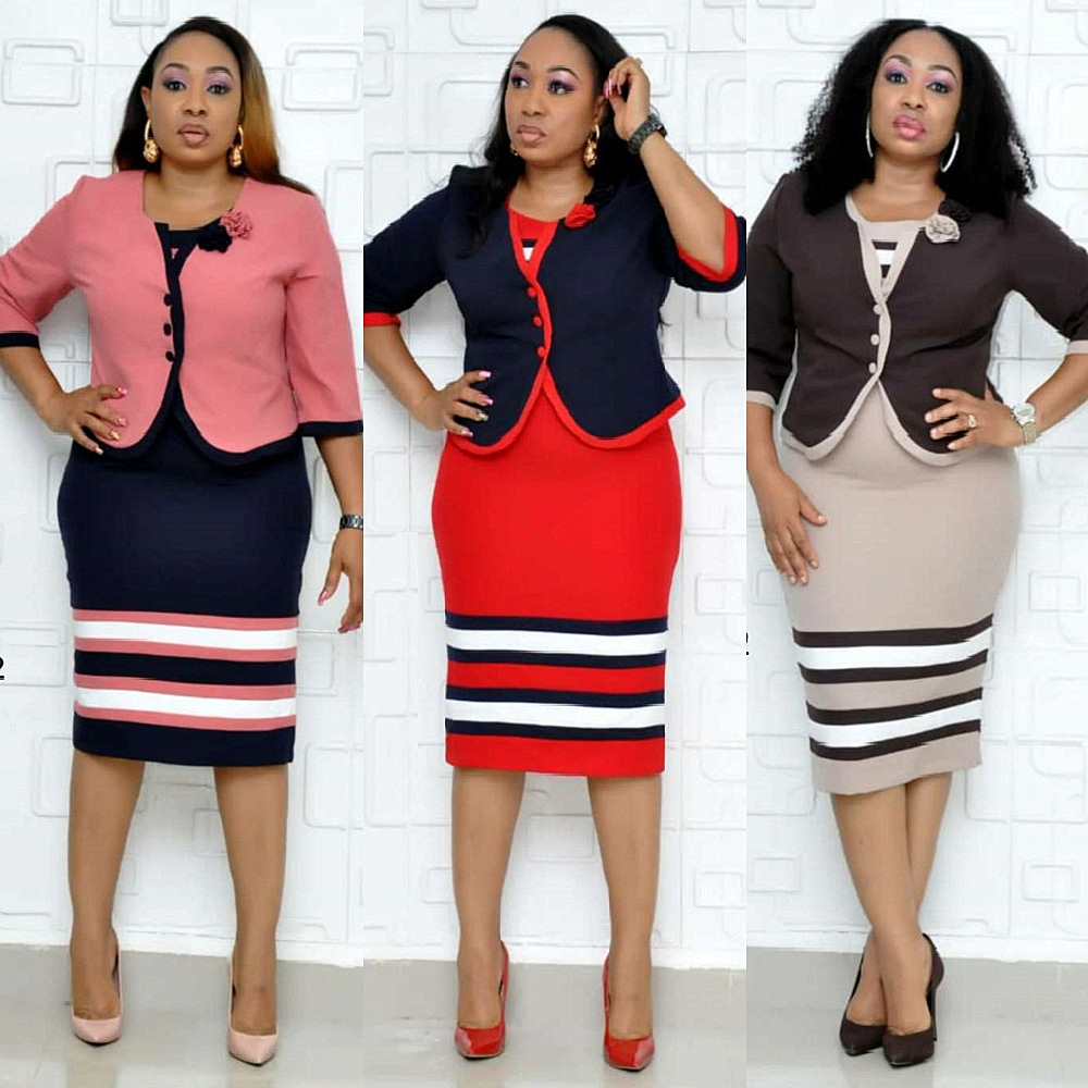 2XL 6XL African plus size women's new tw...