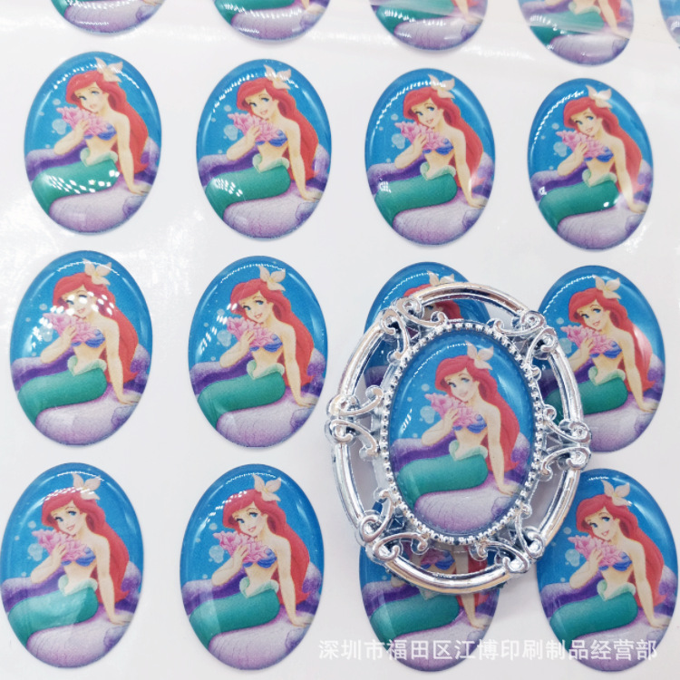 直销高质量水晶彩色滴胶滴塑标贴 LOGO定制标牌滴塑镭射发光滴胶