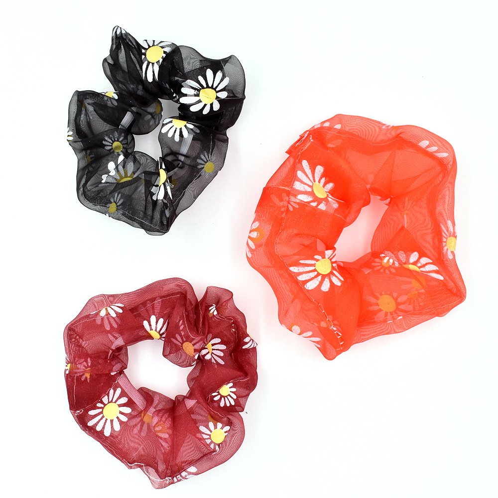 New Spring And Summer Small Daisy Hair Ring Rubber Band Wholesale display picture 8