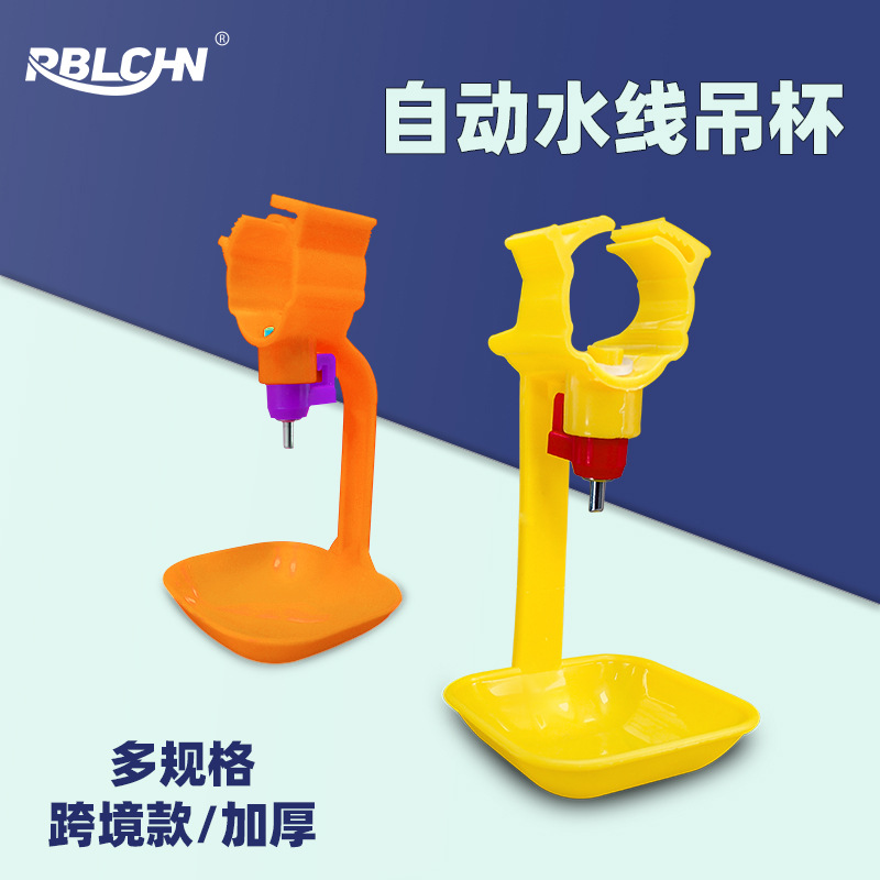 Raising chickens Water Hanging cup chick automatic Water dispenser Stainless steel Waterline papilla Drinking bowl breed Supplies