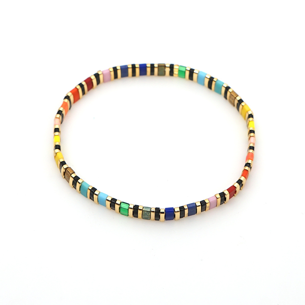 Arco Iris Estilo Moda Playa Bohemia Pulsera Importado Tila Cuentas Joyería Al Por Mayor Nihaojewelry display picture 4