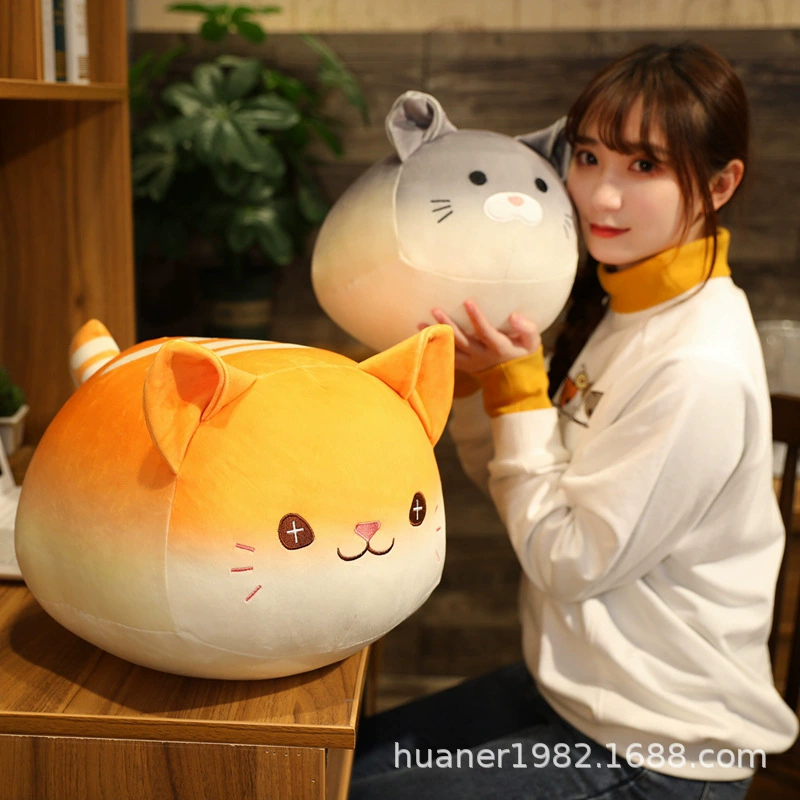 Плюшевая кукла, подушка для сна, игрушка, хлеб, кот