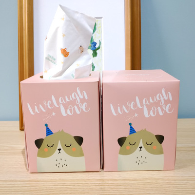 創意動物小狐狸方盒手帕紙巾餐巾紙可濕水抽紙隨身便攜式3層60包