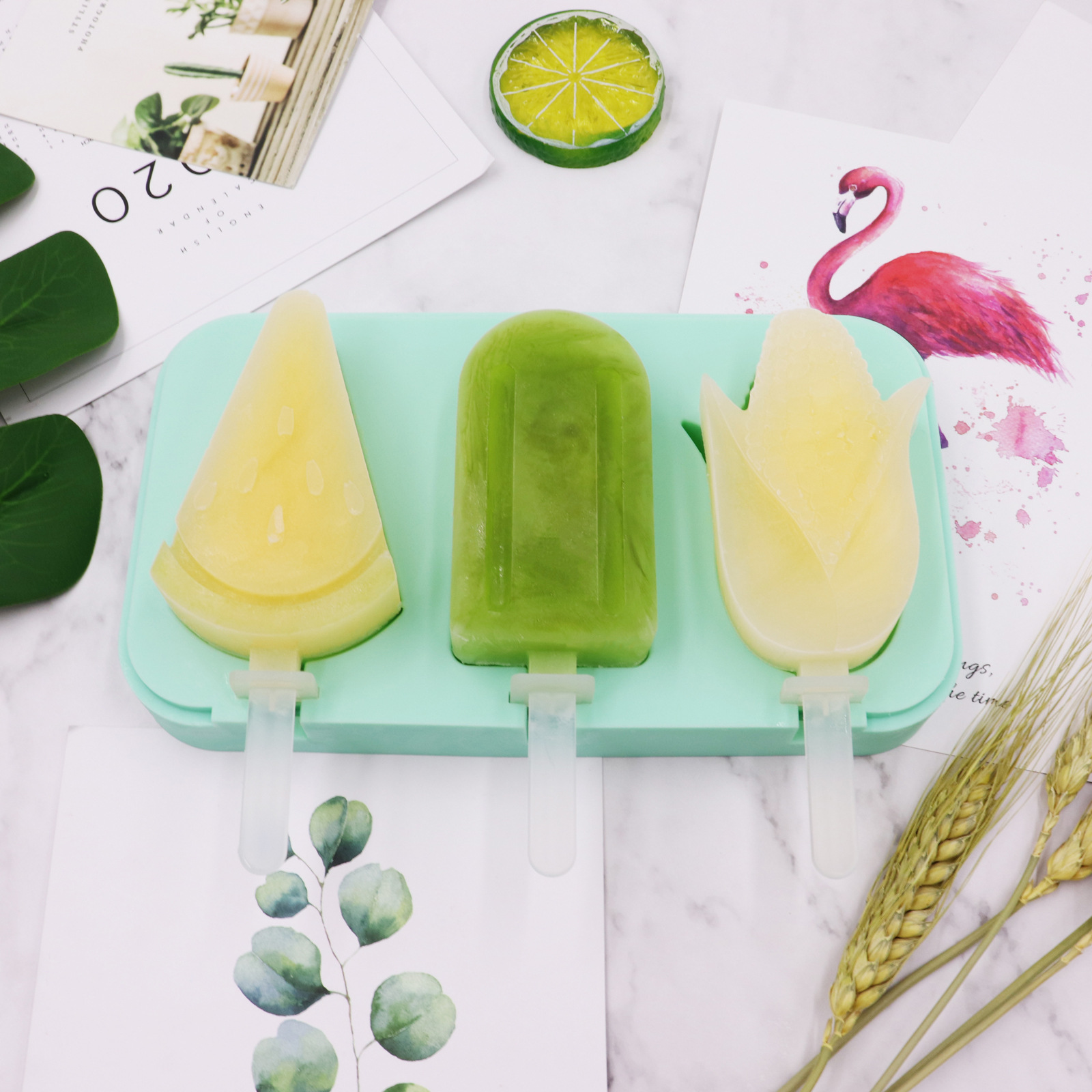 Новый арбуз кукуруза классический кубик мороженое плесень 2-го поколения DIY фруктовое мороженое прикосновение креативное домашнее мороженое