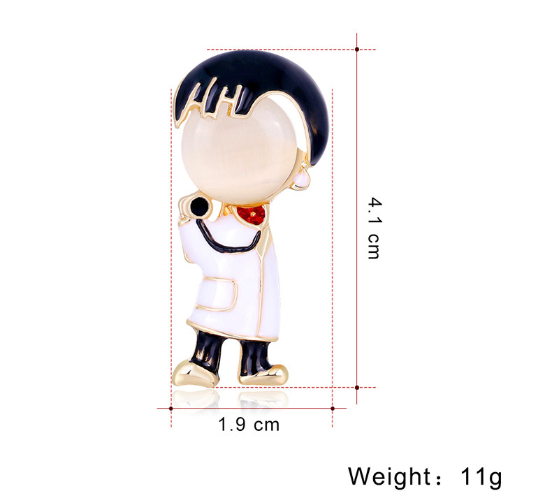 Boy Pattern Cartoon Alloy Brooch display picture 1