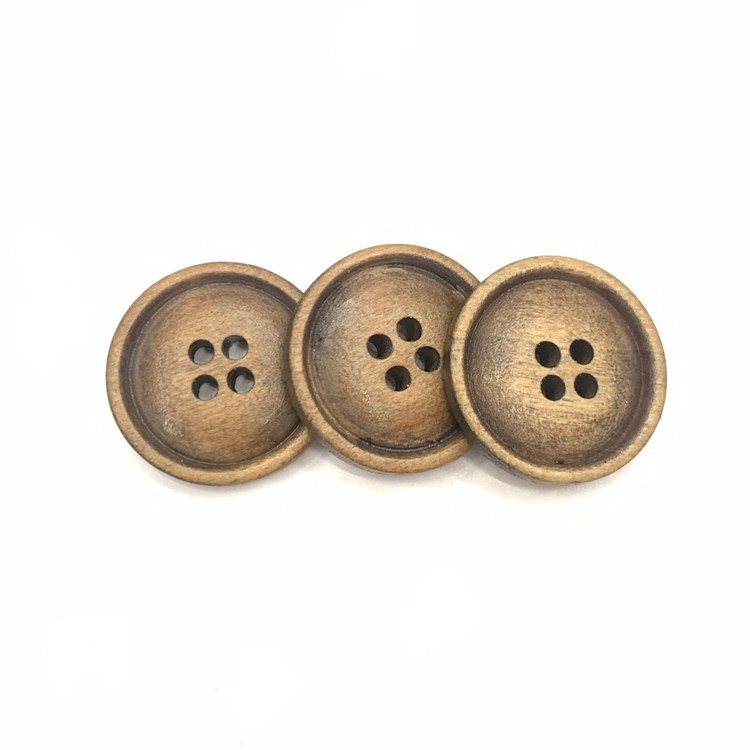 Spot wholesale natural wood buttons wooden buttons four-eye wood…