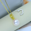 DIY accessories s925 sterling silver pendant pearl necklace necklasm bodies fastened semi -finished refined silver jewelry