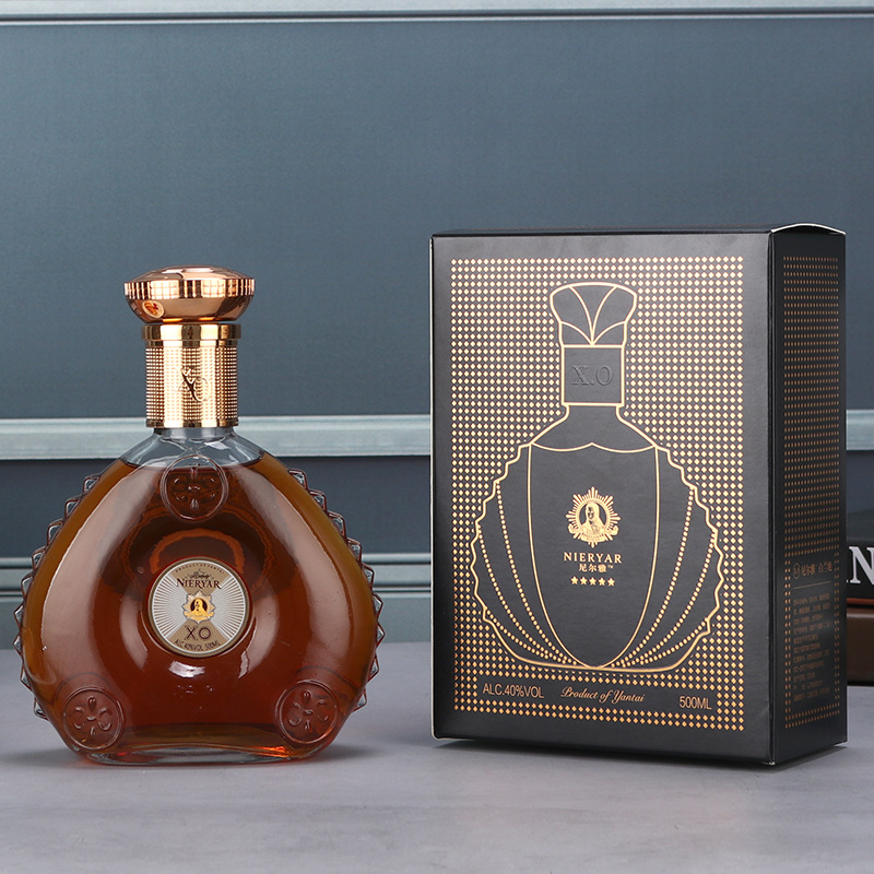 澳大利亞原瓶進口洋酒 40度蒸餾酒XO白蘭地禮盒裝500ml 現貨批發