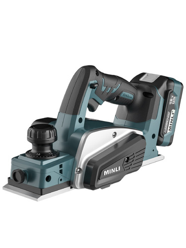 Minli Factory Direct Selling Lithium Battery Wood Planer Home Desktop Electric Planer Thickness Planer Small Wood Planer Electric