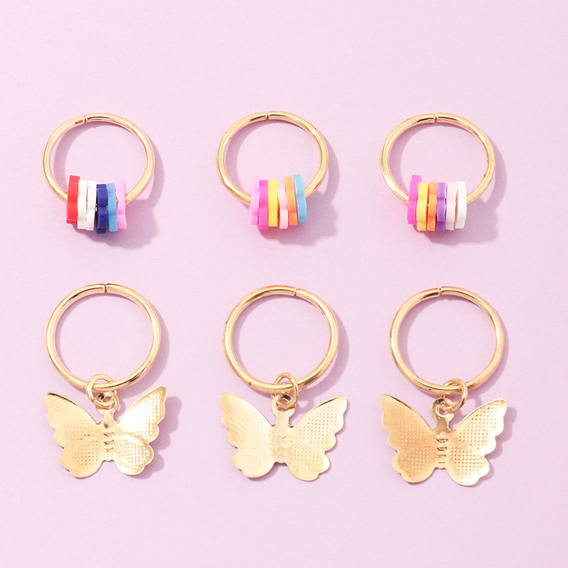 Colorful Soft Ceramic Butterfly Diy Pendant Hairpin display picture 3