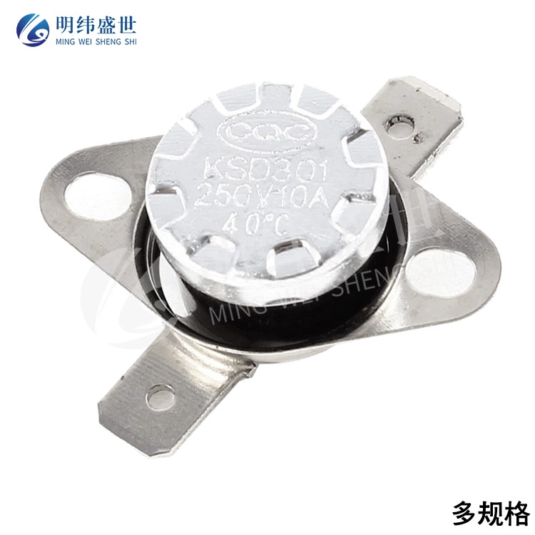 Регулятор температуры переключателя контроля температуры КСД 301 302 нормально закрытый нормально открытый 30-70-110-130 градусов 250V10A