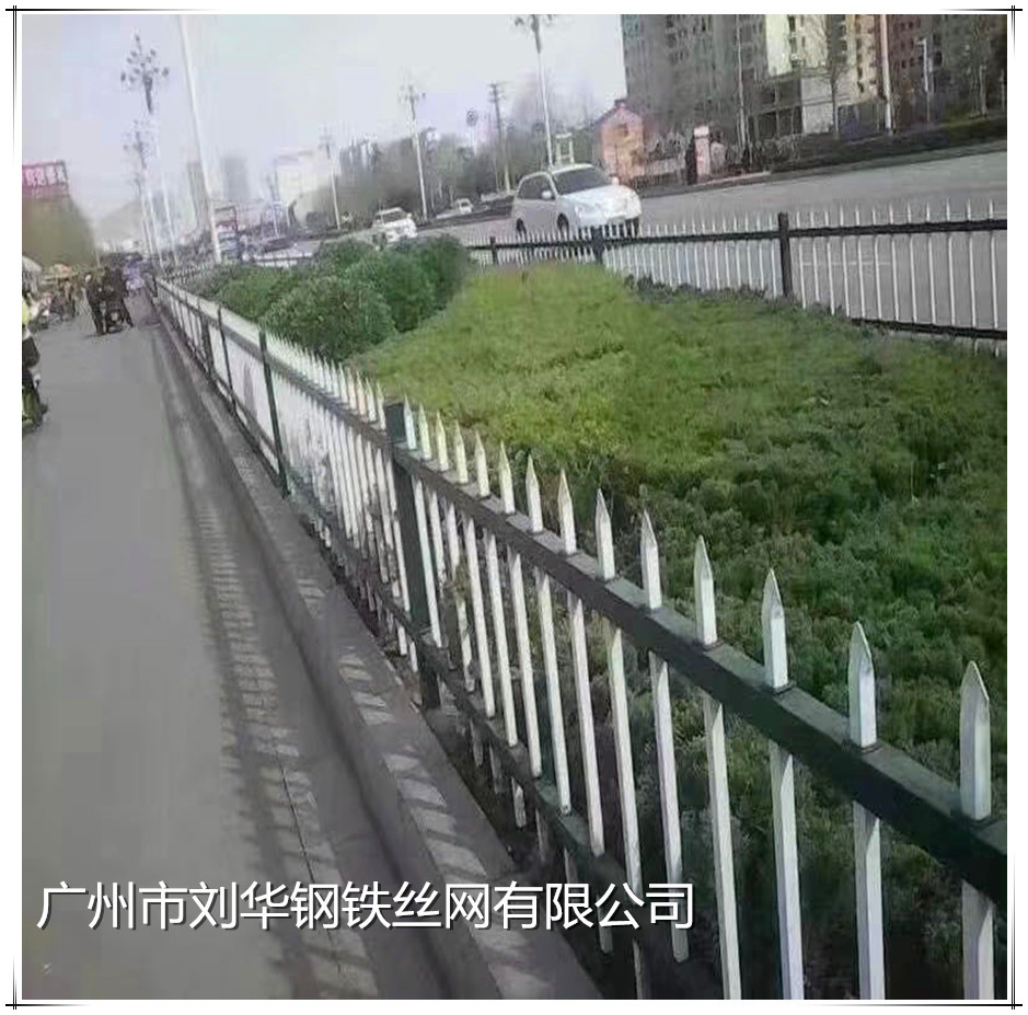 热锌钢铁艺栅栏 新农村建设隔离栏杆 户外围栏 绿化草坪锌钢护栏