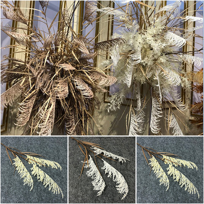 Botany reed Primary color Artificial Flower Dried flowers decorate marry prop Flower art reed to ground Decoration Decorative flowers