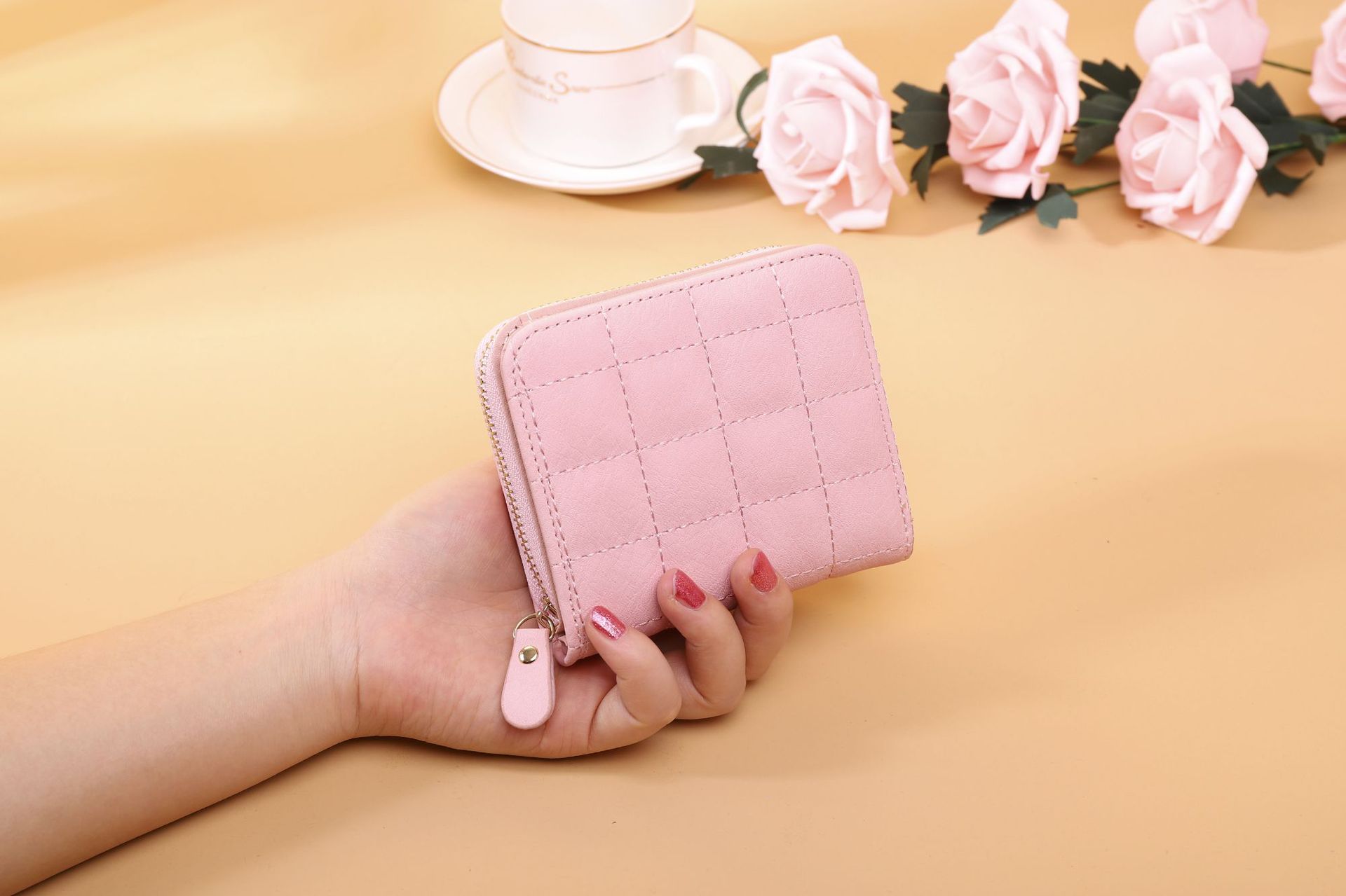 Women's Solid Color Pu Leather Zipper Wallets display picture 14